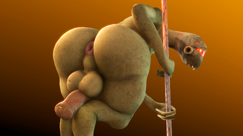16:9 2022 2_fingers 3d_(artwork) 4_eyes abstract_background alien anus backsack balls bent_over big_balls big_butt big_penis billynr bottom_heavy brown_background brown_body brown_skin bubble_butt butt digital_media_(artwork) fingers genitals girly half-life hi_res huge_butt humanoid leaning leaning_forward looking_at_viewer looking_back male multi_eye not_furry nude penis perineum pole presenting presenting_anus presenting_hindquarters red_eyes simple_background solo source_filmmaker stripper_pole thick_thighs valve video_games vortigaunt wide_hips widescreen