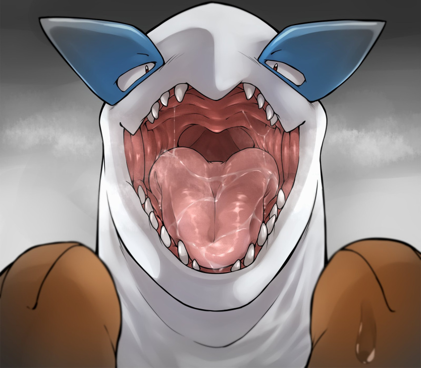ambiguous_gender bodily_fluids feral generation_2_pokemon hi_res imminent_vore legendary_pokemon looking_at_viewer lugia mouth_shot nintendo open_mouth plus-alpha pokemon pokemon_(species) saliva simple_background solo video_games