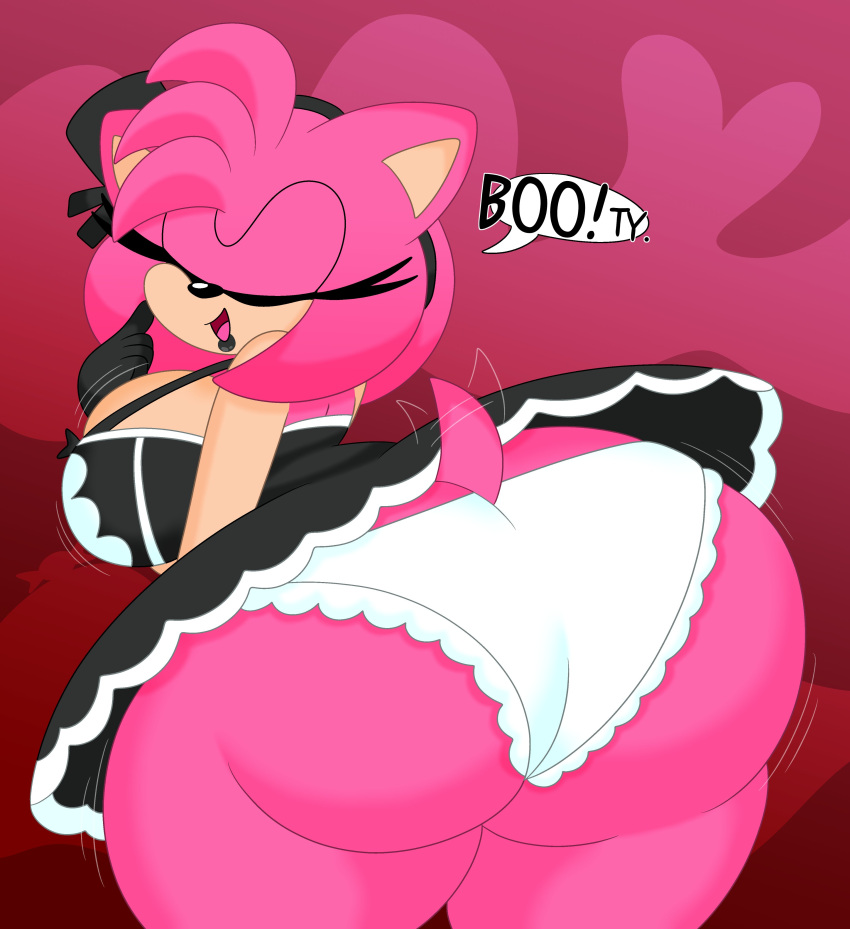 2022 3barts 4k abstract_background absurd_res accessory amy_rose anthro big_breasts big_butt black_lipstick bouncing_breasts bouncing_butt breast_jiggle breasts bubble_butt butt butt_focus butt_jiggle cleavage clothed clothing curvaceous curvy_figure dialogue digital_drawing_(artwork) digital_media_(artwork) dress english_text eulipotyphlan eyelashes eyes_closed female fingers frilly frilly_clothing frilly_panties frilly_underwear fur gloves goth hair hair_accessory hairband handwear headband hedgehog hi_res hourglass_figure huge_breasts huge_butt jiggling lipstick makeup mammal motion_lines multicolored_body multicolored_fur open_mouth panties pink_body pink_fur pink_hair sega short_hair short_tail simple_background small_waist solo sonic_the_hedgehog_(series) tail_motion tailwag tan_body tan_fur text thick_thighs thigh_jiggle tongue two_tone_body two_tone_fur underwear voluptuous wide_hips