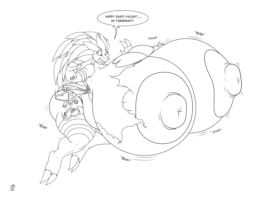 2021 absurd_res anthro badgerben big_breasts breast_expansion breasts claws clothing expansion female generation_1_pokemon hi_res huge_breasts hyper hyper_breasts hyper_nipples monochrome nintendo nipples onomatopoeia pokemon pokemon_(species) sandpancake sandslash solo sound_effects text torn_clothing video_games