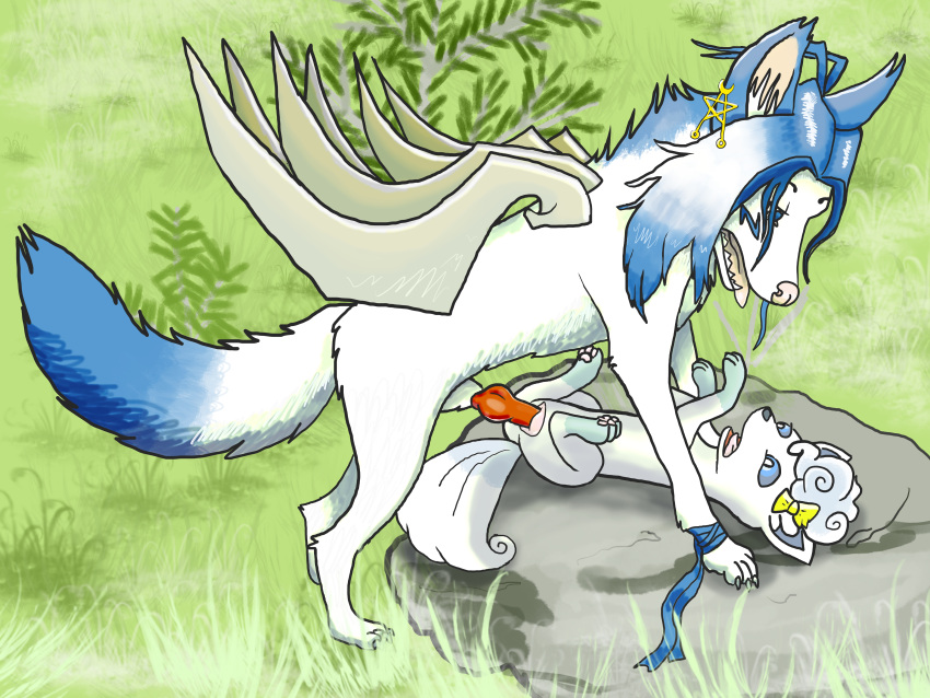 absurd_res alolan_form alolan_vulpix animal_genitalia animal_penis animal_pussy avian canid canine digital_media_(artwork) duo european_mythology female feral feral_on_feral fox generation_1_pokemon genitals grass greek_mythology hi_res jaxneesen lying male male/female mammal mythological_avian mythological_firebird mythology nintendo on_back outside penetration penis phoenix plant pokemon pokemon_(species) pussy regional_form_(pokemon) rock sex tree vaginal vaginal_penetration video_games vulpix