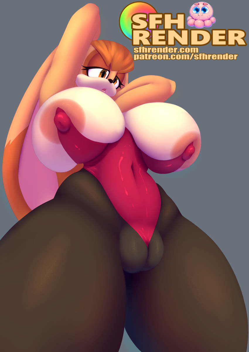 2022 absurd_res anthro areola areola_slip artist_name big_breasts big_ears black_nose breasts camel_toe cleavage clothed clothing curvy_figure eyelashes female floppy_ears genital_outline genitals grey_background hair half-closed_eyes hands_behind_head hi_res huge_breasts ineffective_clothing lagomorph legwear leotard leporid low-angle_view mammal mature_female narrowed_eyes navel_outline nipple_outline open_mouth orange_eyes orange_hair pantyhose peach_pussy pink_areola plump_labia pussy pussy_outline rabbit raised_arms sadflowerhappy sega short_hair simple_background solo sonic_the_hedgehog_(series) text thick_thighs tight_clothing url vanilla_the_rabbit voluptuous