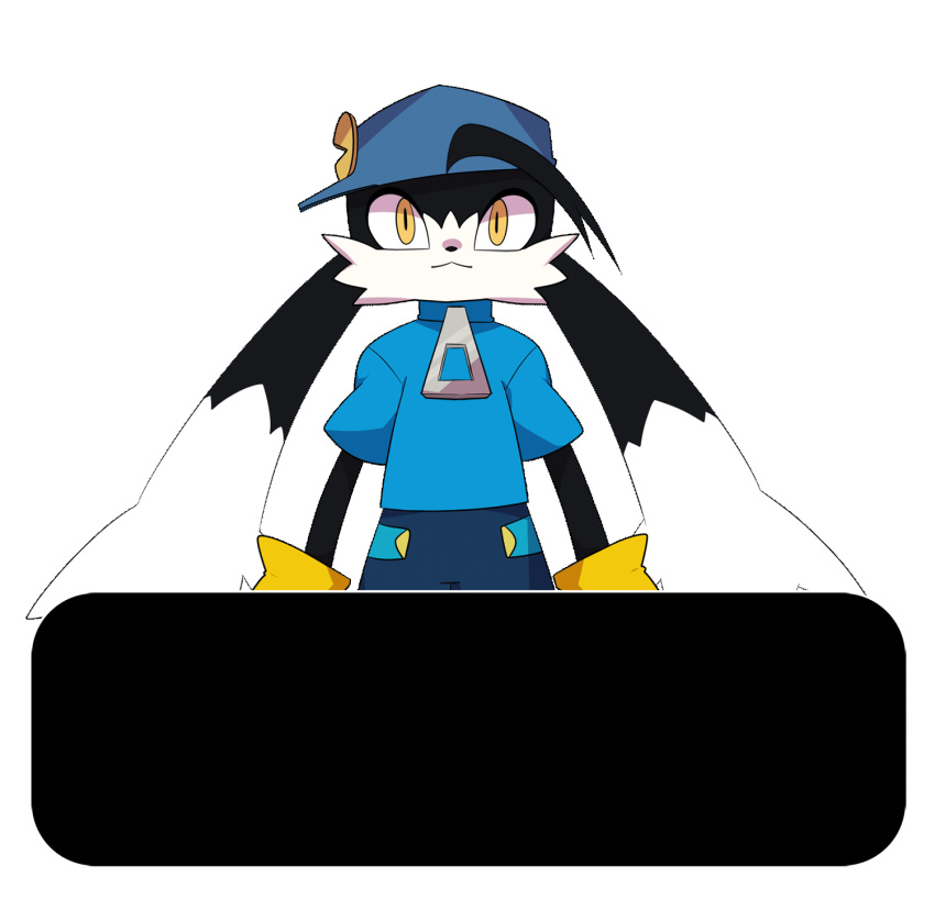 animated anthro bangs black_and_white_fur black_body black_fur bodily_fluids bottomwear cheek_tuft clothed clothing domestic_cat facial_tuft feet felid feline felis fingers floppy_ears fur gloves handwear hi_res hybrid jacket klonoa klonoa_(series) lagomorph leporid long_ears male mammal multicolored_body multicolored_fur pac-man_(series) pupils rabbit short_playtime skyahart slit_pupils smile solo star tears teeth topwear tuft two_tone_body two_tone_fur video_games white_body white_fur zipper