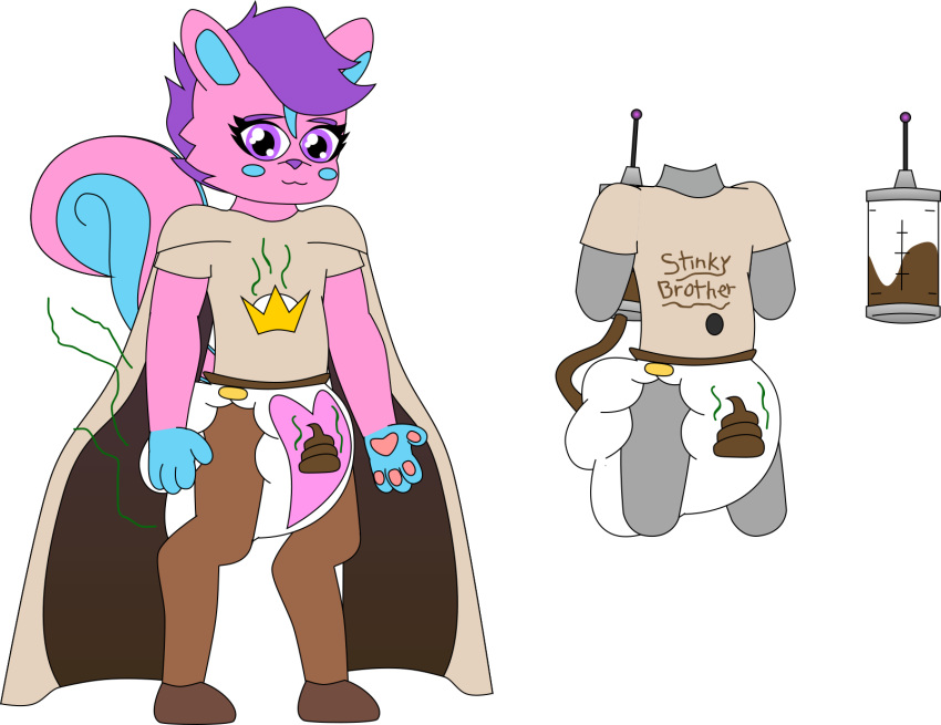 alpha_channel cape clothing crown cult diaper equid equine full hi_res hooves horse hose leader mammal mephitid messy paws robe shirt skorse skunk smelly tank topwear vehicle