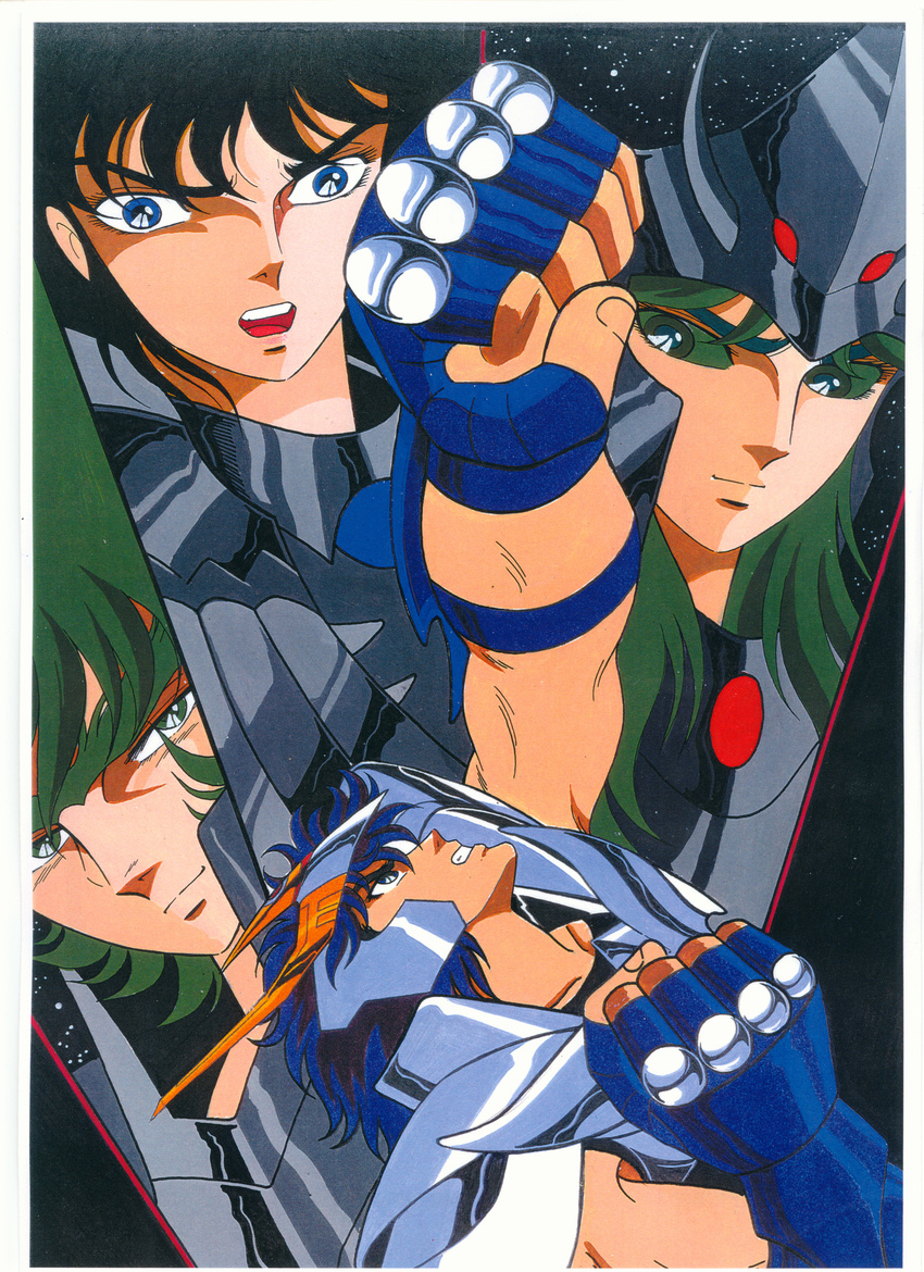 garuda_aiacos griffon_minos male phoenix_ikki saint_seiya wyvern_radamanthys