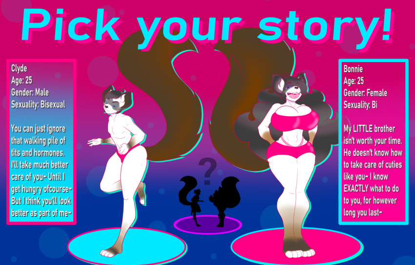 anthro big_breasts big_butt birman_cat breasts butt dating dating_sim domestic_cat duo felid feline felis female girly male male/female mammal overweight phos sibling sibling_rivalry thick_thighs vore