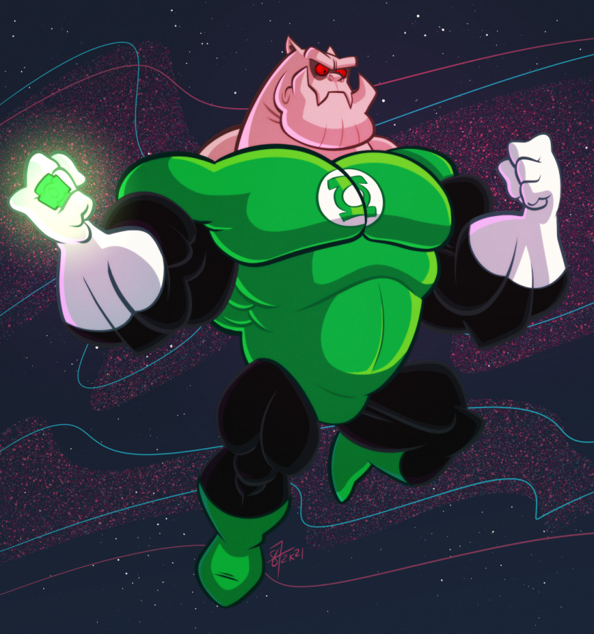 4_fingers 87octane biped fingers hi_res humanoid humanoid_pointy_ears kilowog male muscular muscular_humanoid muscular_male not_furry pecs solo