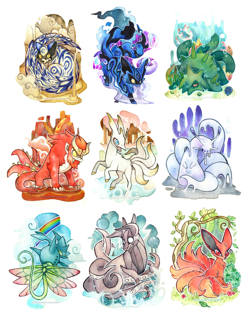 2014 ape arthropod artist_name black_markings black_nose blue_body blue_eyes bovid canid canine chibi chomei felid feline female fennecsilvestre feral fox full-length_portrait fur gastropod group gyuki_(naruto) haplorhine hi_res insect isobu kokuo kurama leaf male mammal markings matatabi_(naruto) mollusk multi_tail naruto orange_body orange_fur painting_(artwork) portrait primate raccoon_dog red_body red_eyes red_fur reptile saiken scalie shukaku simple_background slug son_goku_(naruto) tailed_beast tanuki traditional_media_(artwork) turtle ushi-oni watercolor_(artwork) yellow_eyes