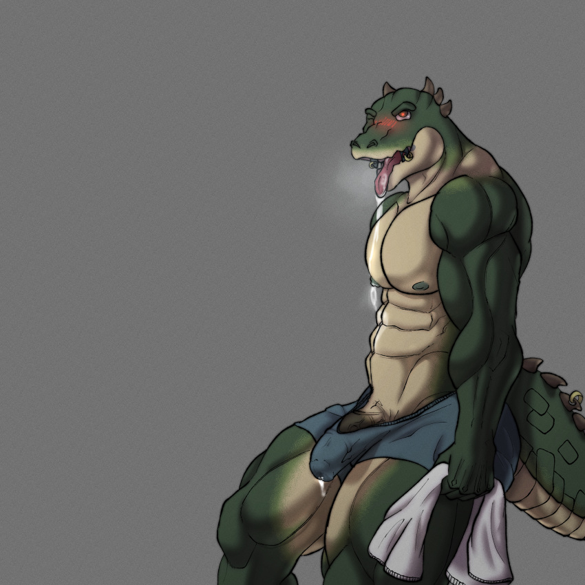 &lt;3 &lt;3_eyes 1:1 absurd_res ahegao alligator alligatorid alligatorid_humanoid animal_genitalia animal_humanoid animal_penis anthro athletic barazoku big_butt big_pecs blush blush_lines bodily_fluids boxer_briefs boxer_briefs_only boxers_(clothing) breath bulge butt clothed clothing clothing_aside crocodile crocodilian crocodilian_humanoid crocodylid cum cum_drip cum_dripping_from_penis cum_in_clothing cum_through_clothing cum_through_pants detailed_bulge dripping equine_penis erect_nipples fog genital_fluids genital_outline genitals green_body grey_background half-closed_eyes half-erect hi_res horn humanoid jewelry leaking_precum looking_at_viewer looking_pleasured male male/male muscular muscular_anthro narrowed_eyes nipples pecs penis piercing precum precum_drip reptile reptile_humanoid saliva saliva_on_tongue saliva_string scalie scalie_humanoid shirtless simple_background solo solo_focus standing tail teeth_showing tongue tongue_out topless towel underwear underwear_aside vein veiny_penis wet wet_clothing yellow_eyes