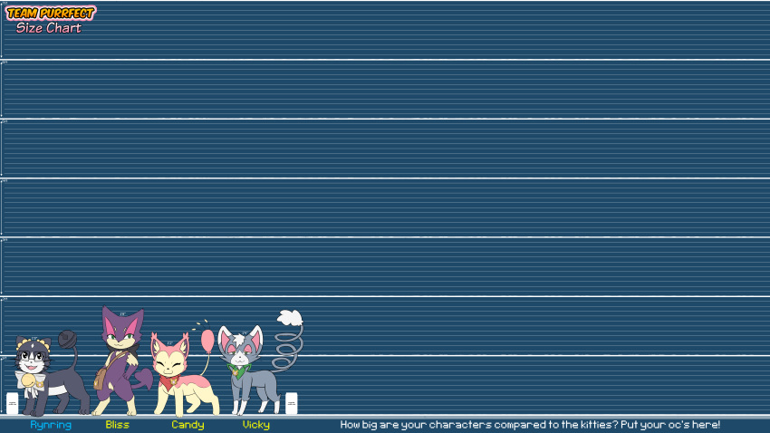absurd_res accessory bag bandanna bandanna_on_neck bandanna_only bell bell_collar beta_pok&eacute;mon_(species) beta_pok&eacute;mon_games beverage_can bliss_(rymherdier) bow_ribbon candy_the_skitty chart collar digital_media_(artwork) english_text felid feline female feral generation_3_pokemon generation_4_pokemon generation_5_pokemon genitals glameow group height_chart hi_res kerchief kerchief_only looking_at_viewer mammal mostly_nude nintendo open_mouth pok&eacute;mon_gold_beta pokemon pokemon_(species) pokemon_mystery_dungeon purrloin pussy rinrin_(pok&eacute;mon_gold_beta) rymherdier rynring skitty smile standing text vicky_(rymherdier) video_games