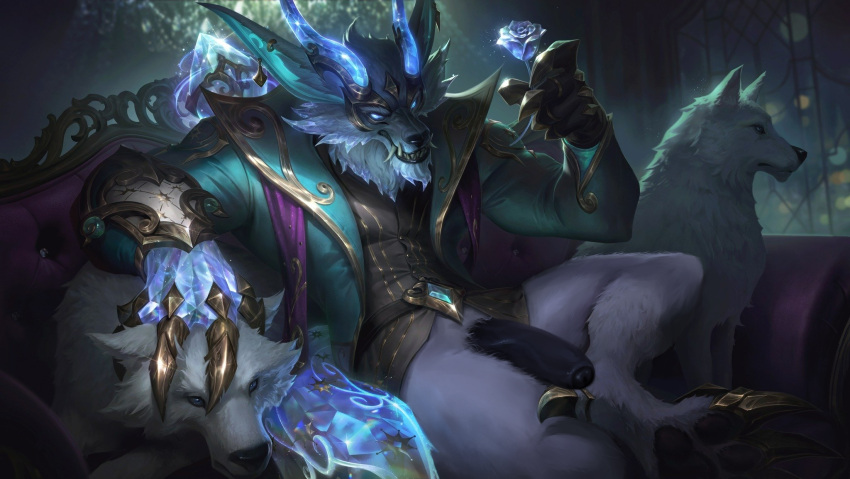 anthro canid canine canis cryingfatcat genitals hi_res humanoid_genitalia humanoid_penis league_of_legends male mammal penis riot_games solo video_games warwick_(lol) wolf