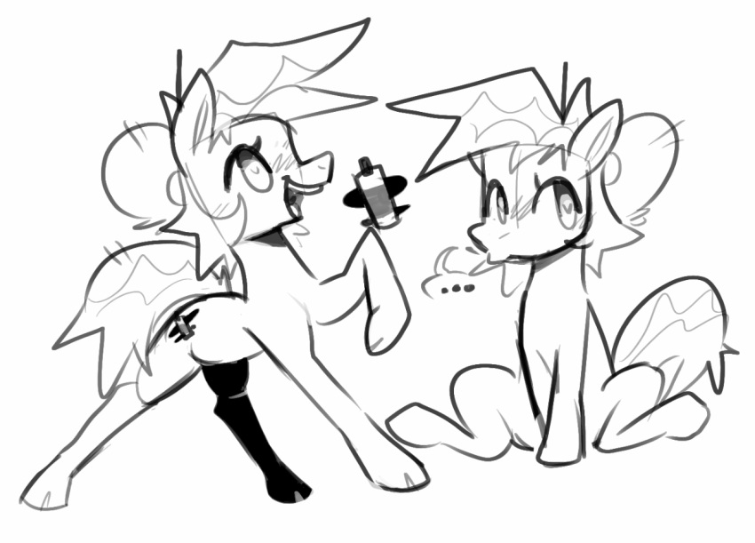 &lt;3 &lt;3_eyes blush blush_lines cutie_mark dogguyd equid equine feral hair happy hasbro highlights_(coloring) hooves horse mammal marker markings monochrome my_little_pony open_mouth pony smile solo tail_markings tongue