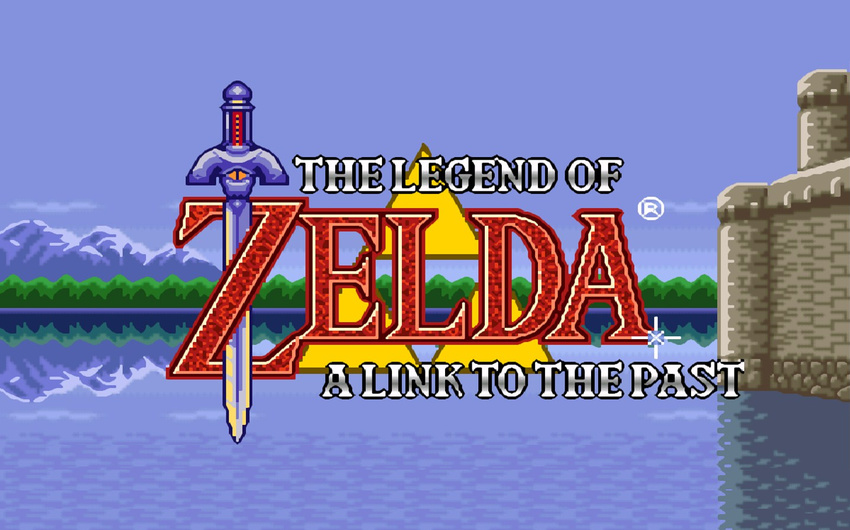 a_link_to_the_past castle cloud clouds logo lossless mountain mountains sky the_legend_of_zelda the_legend_of_zelda:_a_link_to_the_past title tree trees wallpaper water widescreen