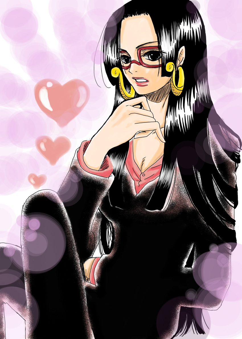 boa_hancock business_suit glasses highres long_hair one_piece