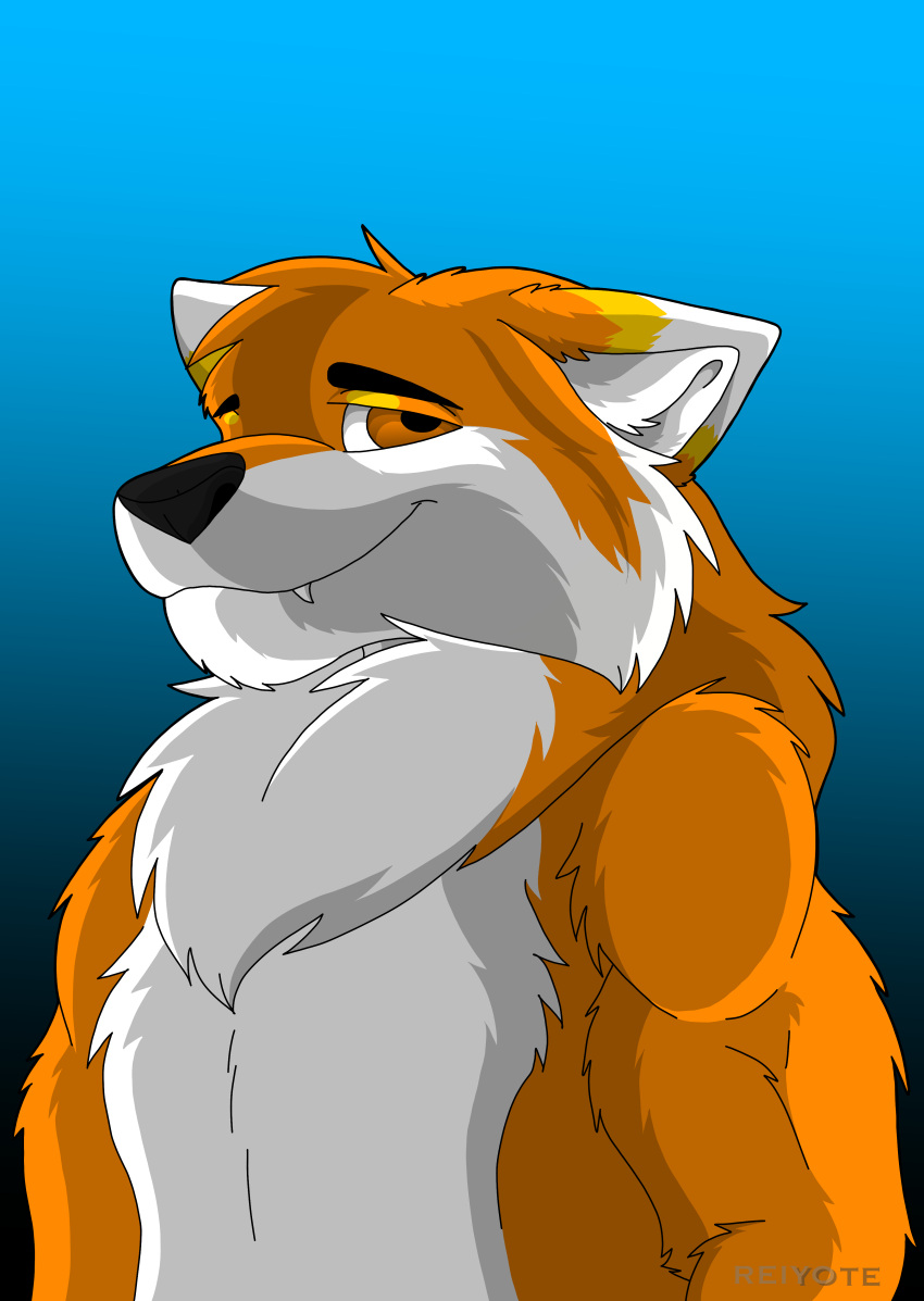 absurd_res aeveirra anthro canid canine fox hi_res male mammal reiyoyote solo |