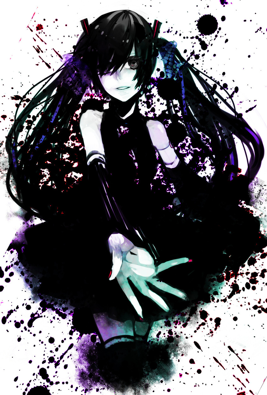 abstract dark hatsune_miku highres hope splatter vocaloid vocarock