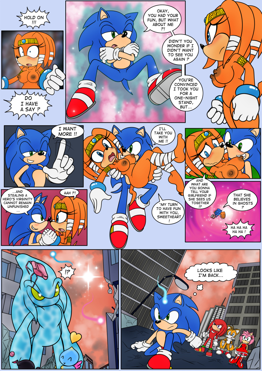 absurd_res amy_rose chaos_0 english_text female hi_res knuckles_the_echidna male raianonzika sega sonic_adventure sonic_the_hedgehog sonic_the_hedgehog_(series) tails_miles_prower text tikal_the_echidna