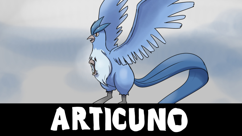 ambiguous_gender articuno blue_body brown_eyes ergomancy feral generation_1_pokemon hi_res legendary_pokemon nintendo pokemon pokemon_(species) solo stomach_face video_games
