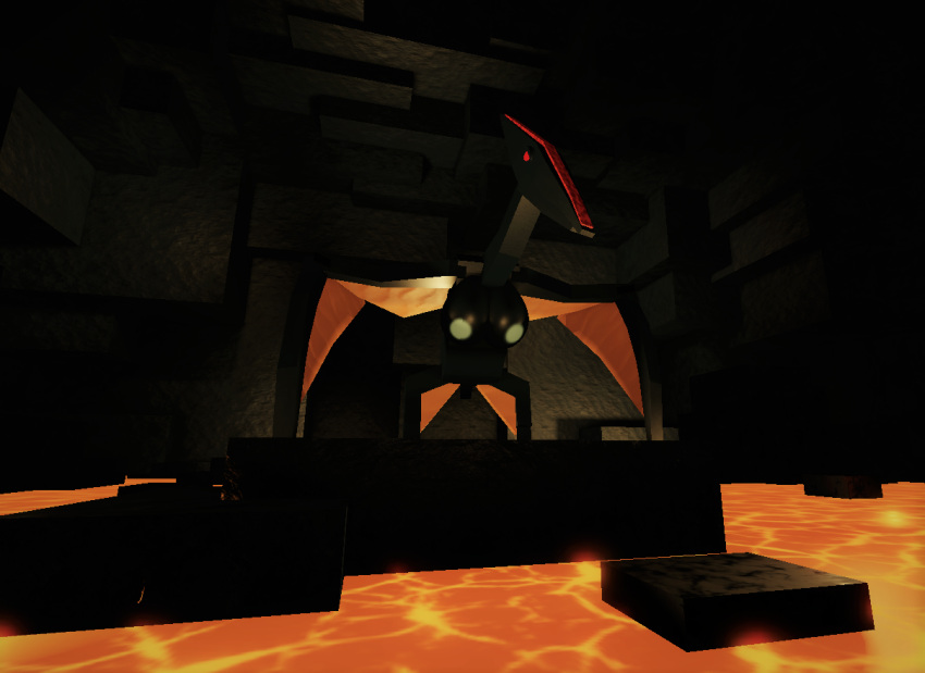 anonymous_artist breasts cave female feral lava nipples roblox scalie solo survival_beginnings_2 volcadon volcano wings