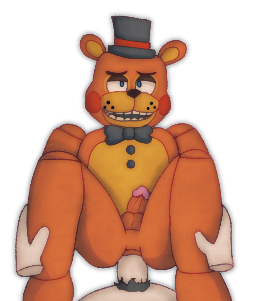 2022 alpha_channel anal anal_penetration animatronic anthro anthro_penetrated anus balls blush blush_stickers bow_tie brown_body brown_fur clothing cross-eyed digital_media_(artwork) disembodied_hand dominant dominant_pov duo erection eyebrows first_person_view five_nights_at_freddy's five_nights_at_freddy's_2 fur genitals hat headgear headwear hi_res human human_on_anthro human_penetrating human_penetrating_anthro human_pov humanoid_genitalia humanoid_penis imabruhmoment interspecies machine male male/male male_penetrated male_penetrating male_penetrating_male male_pov mammal open_mouth open_smile penetration penile penile_penetration penis penis_in_ass perineum pubes robot scottgames sex smile teeth top_hat toy_freddy_(fnaf) ursid video_games