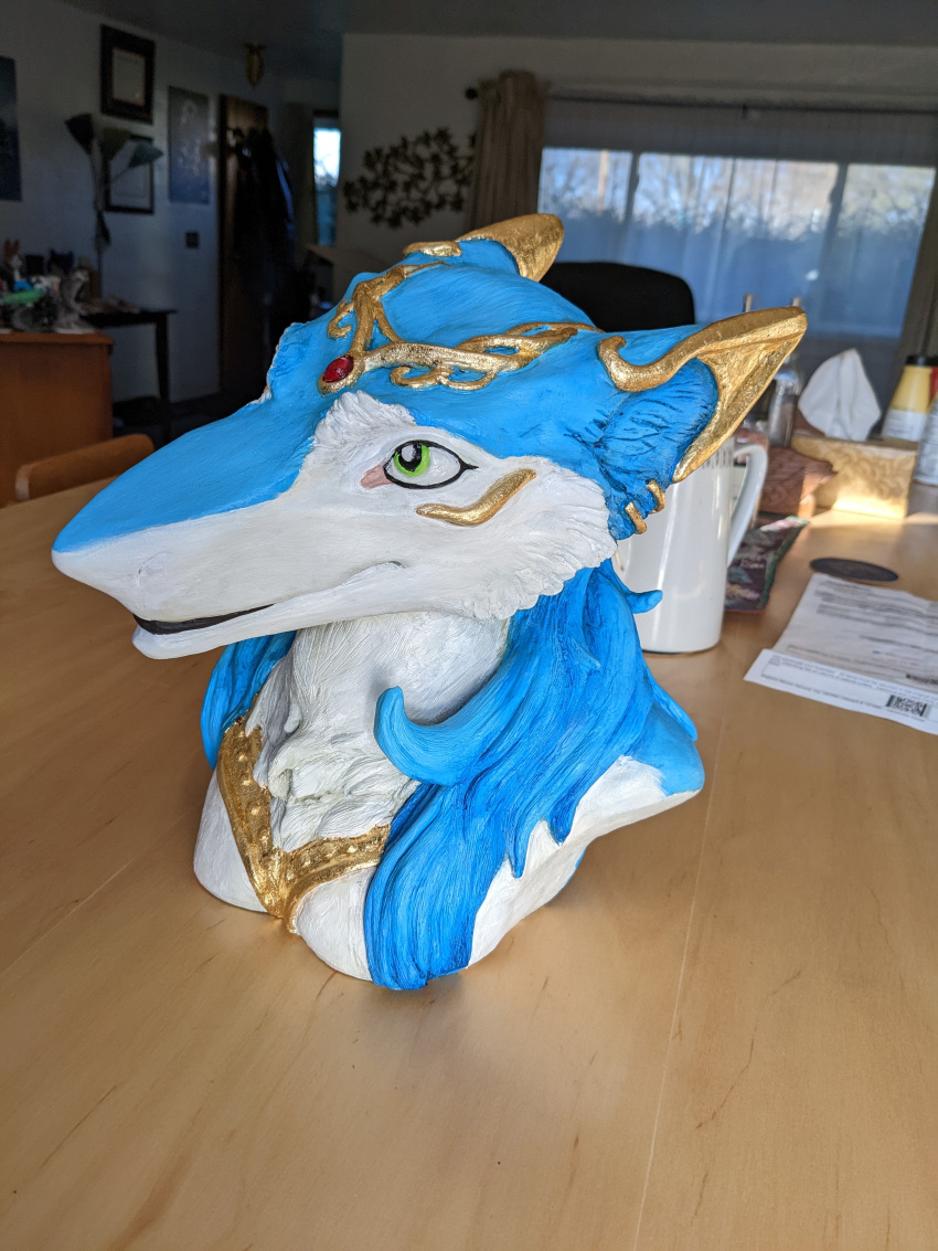 absurd_res angel bust_portrait clay female hi_res kate_(disambiguation) portrait sergal