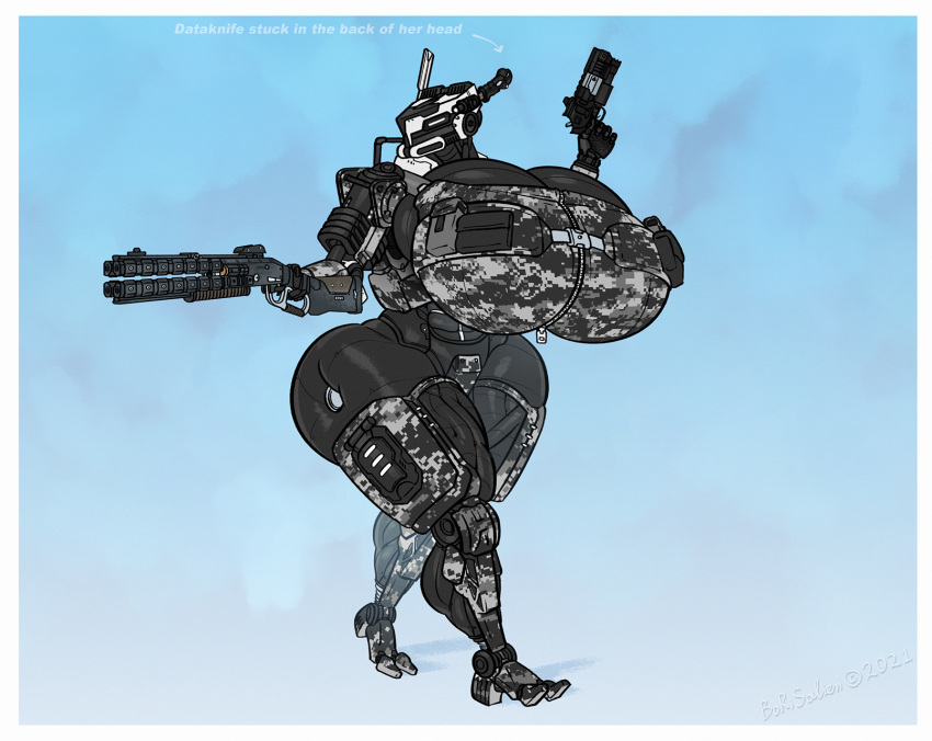 android armor big_breasts big_butt borisalien breasts butt clothed clothing female gun hi_res huge_breasts huge_butt humanoid hyper hyper_breasts machine metal not_furry ranged_weapon robot robot_humanoid simple_background small_waist solo spectre_(titanfall) thick_thighs titanfall video_games weapon wide_hips