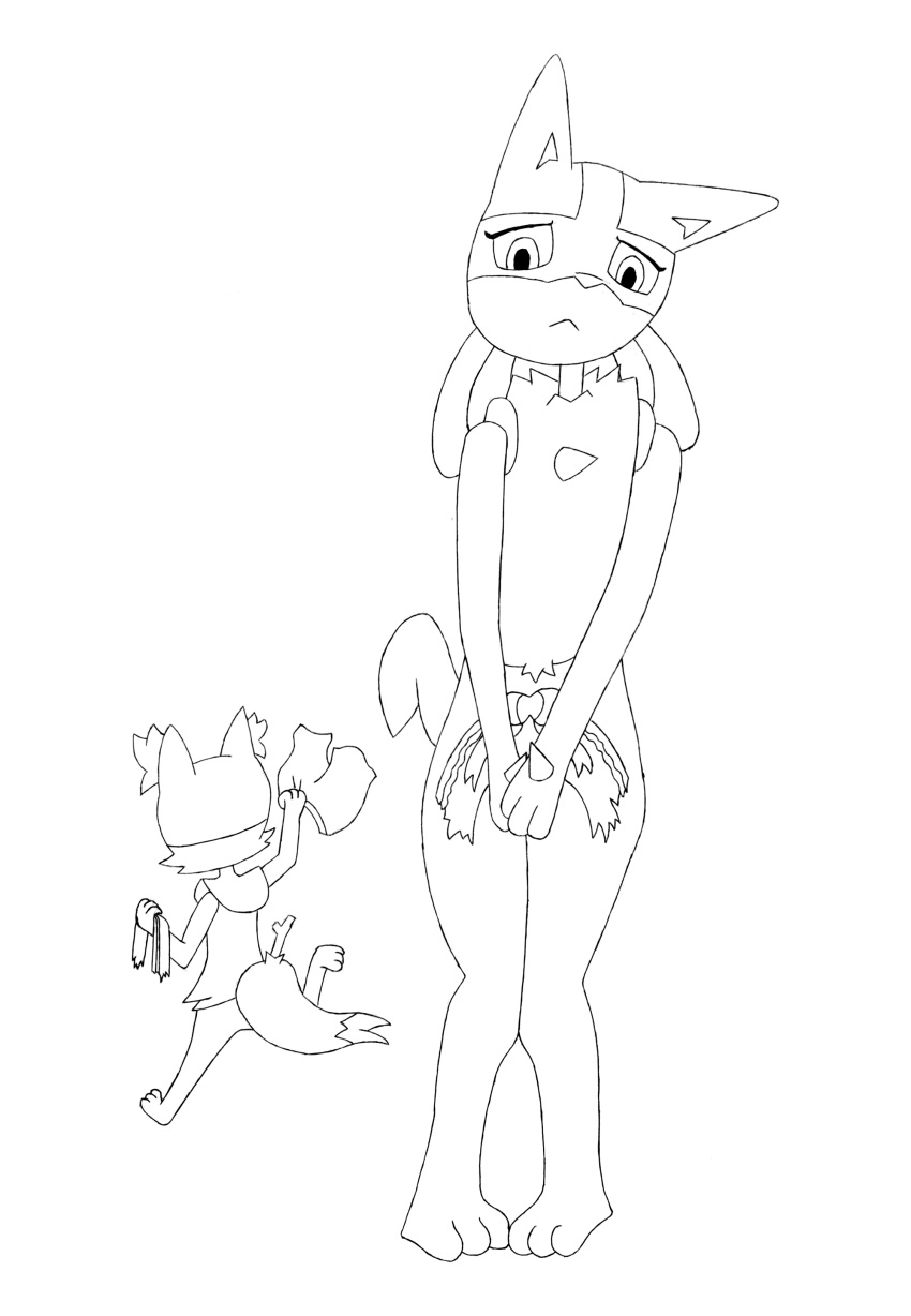 2022 9:13 absurd_res assisted_exposure biped bottomwear braixen cheek_tuft chest_spike clothed clothing clothing_loss clothing_theft covering covering_crotch covering_self crystal_(pazymomo) dipstick_tail duo embarrassed facial_tuft female flame_(pazymomo) full-length_portrait generation_4_pokemon generation_6_pokemon head_markings hi_res holding_bottomwear holding_clothing holding_object holding_shorts looking_down lucario male markings monochrome nintendo panties paws pazymomo pen_(artwork) pokemon pokemon_(species) portrait pseudo_clothing pseudo_clothing_removed pupils raised_leg running running_away sad shorts shorts_removed spikes spikes_(anatomy) standing stick_in_tail tail_markings torn_clothing torn_panties torn_underwear traditional_media_(artwork) tuft underwear video_games