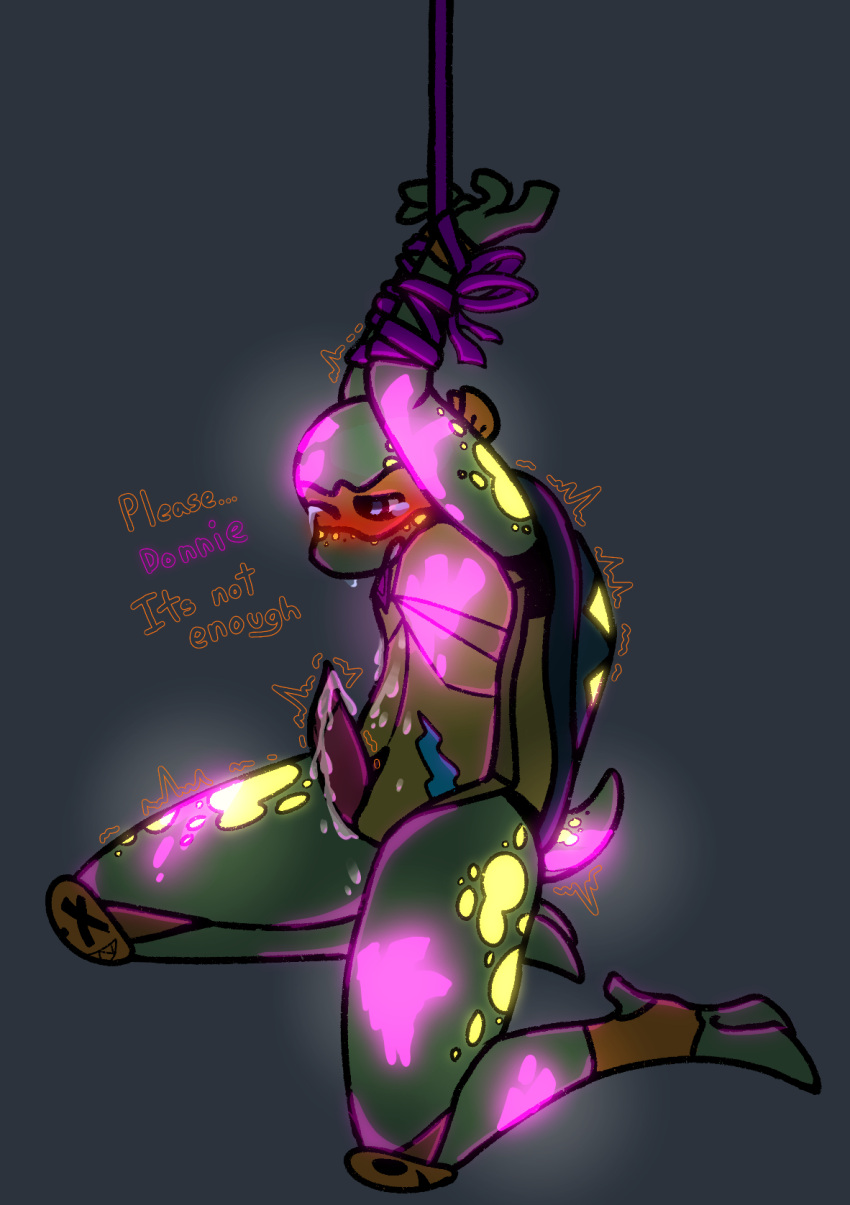 arms_tied bdsm begging bodily_fluids bondage bound cum cum_on_penis donatello_(tmnt) ejaculation erection genital_fluids genitals hand_print hi_res humanoid incest_(lore) kneeling male male/male markings michelangelo_(tmnt) mutant_turtle neon penis questionable_consent reptile rise_of_the_teenage_mutant_ninja_turtles rottmnt scalie shaking shivering solo tears tears_of_desperation tears_of_pleasure teenage_mutant_ninja_turtles turtle willtrash young