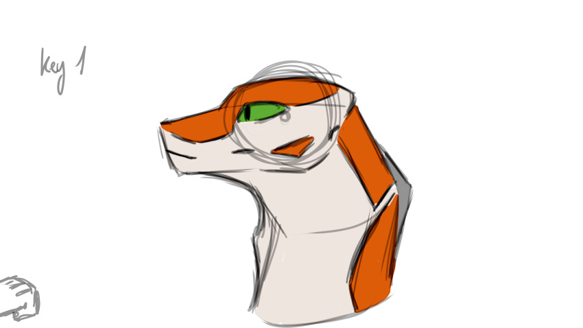 animated anthro boop chymera_panacea green_eyes hi_res male novemberdraconis panacea(novemberdraconis) practice reptile scalie snake surprised_expression unfinished ymir_panacea