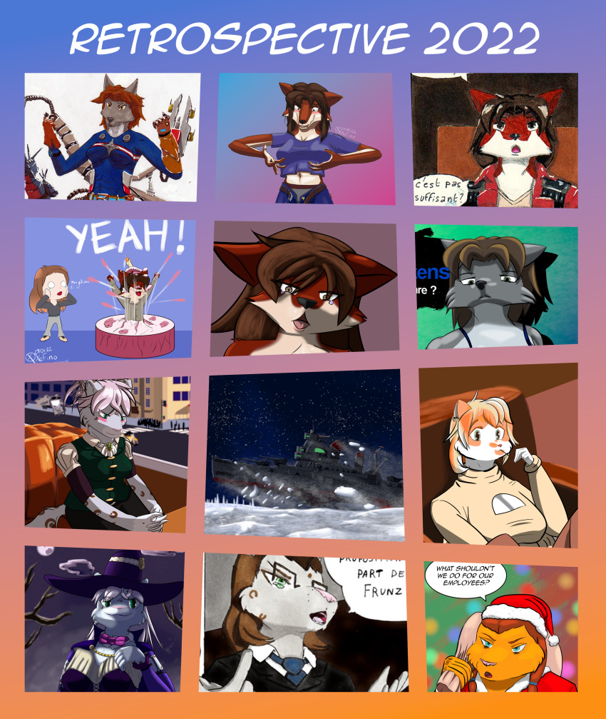 absurd_res adrien_warmher battleship big_breasts bra breaking_ice breasts cake canid canine canis clothed clothing costume dessert director_john_soller domestic_cat felid feline felis female food fox fur grey_body grey_fur hi_res hybrid ice katherine_dickens lily_winsor lion looking_at_viewer looking_pleasured male mammal multiple_characters open_clothing open_mouth open_topwear orange_body orange_fur pantherine red_body red_fur ship sitting smile snow_leopard spacecraft text the_adventure_of_xefino topwear translated underwear vehicle warship watercraft weapon white_body white_fur wolf xefino
