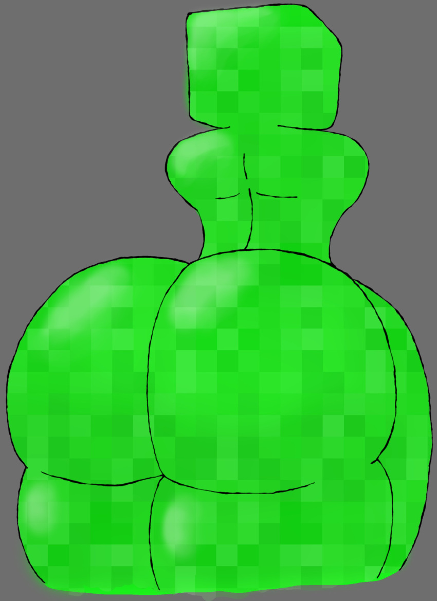 2022 absurd_res ambiguous_gender anthro big_butt butt creeper_(minecraft) diamondtears hi_res microsoft minecraft mojang rear_view solo xbox_game_studios