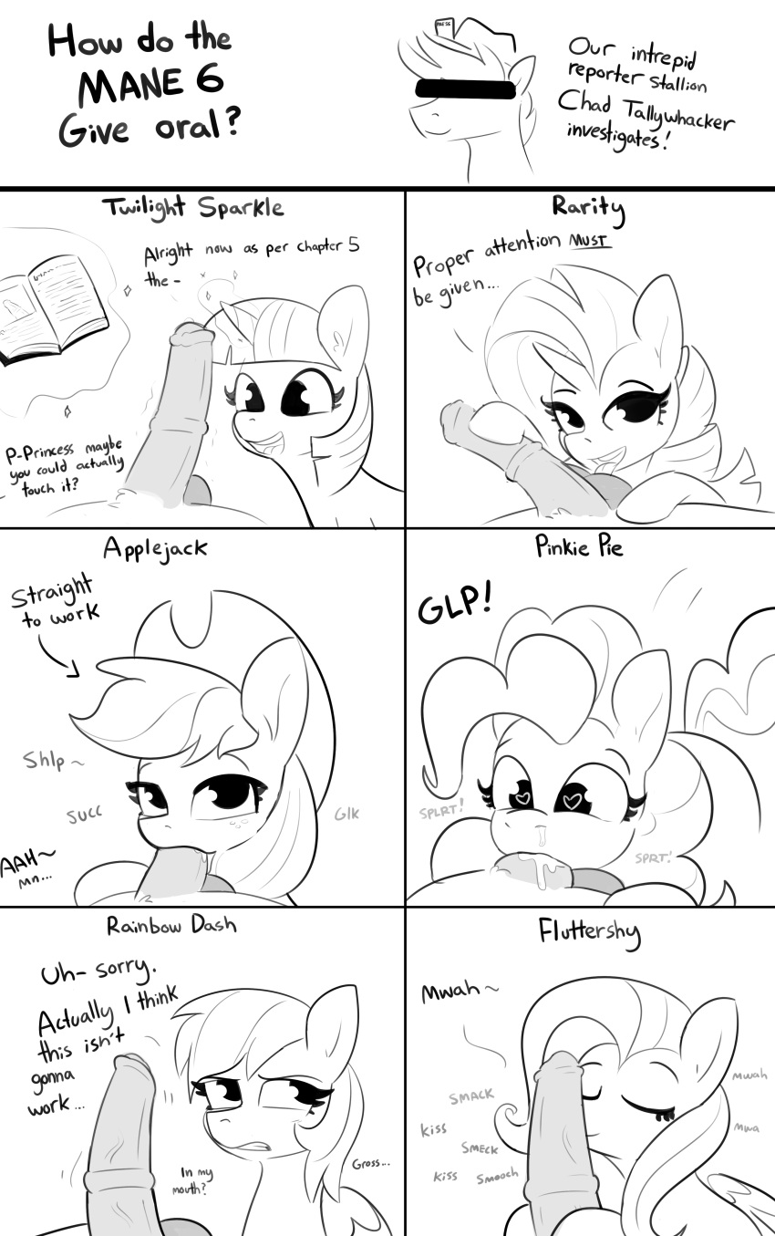 &lt;3 &lt;3_eyes absurd_res animal_genitalia animal_penis applejack_(mlp) ball_lick balls book equid equine equine_penis erection fellatio female feral fluttershy_(mlp) friendship_is_magic genitals hasbro hi_res horn kissing licking male male/female mammal my_little_pony oral pegasus penile penis penis_kissing pinkie_pie_(mlp) rainbow_dash_(mlp) rarity_(mlp) sex tjpones tongue tongue_out twilight_sparkle_(mlp) unicorn wings