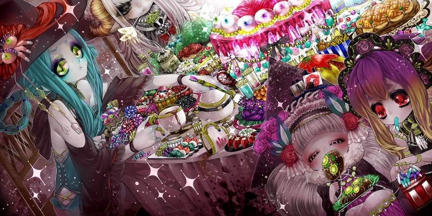 cake dress duplicate flower food frilled_dress frills mamaloni non-web_source tea_party witch