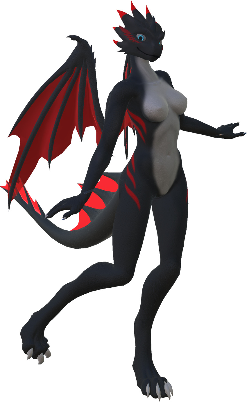 3d_(artwork) athletic avatars breasts claws digital_media_(artwork) dragon elysium_avatars female hi_res medium_breasts model neos solo vrchat wings