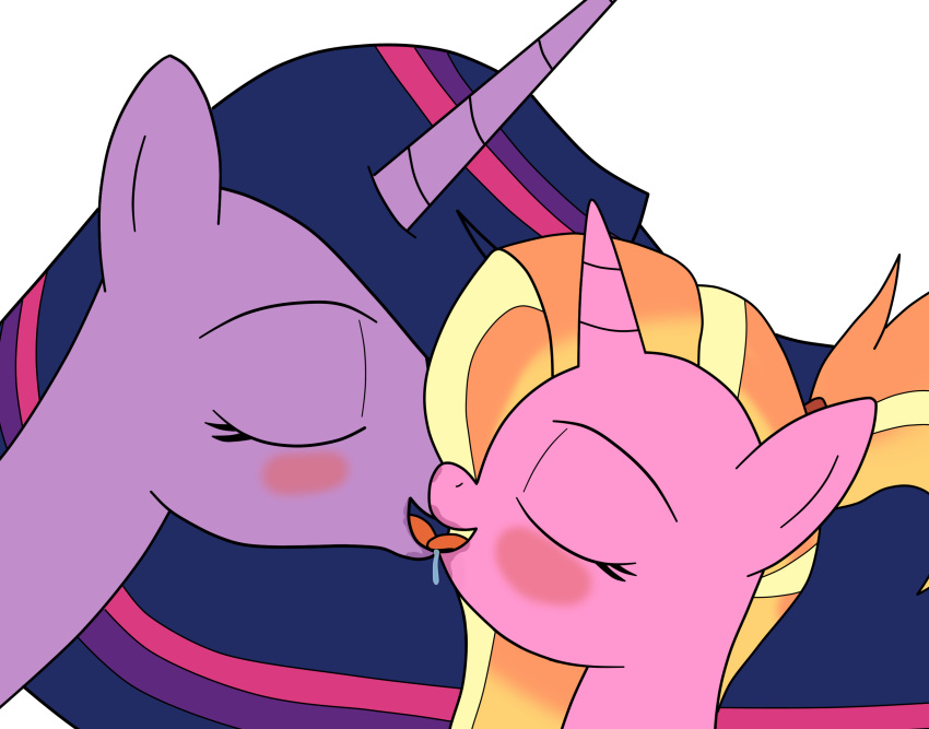 2020 age_difference alpha_channel blush bodily_fluids digital_drawing_(artwork) digital_media_(artwork) duo eagc7 equid equine eyelashes eyes_closed female female/female feral french_kissing friendship_is_magic hair hasbro hi_res horn kissing luster_dawn_(mlp) mammal multicolored_hair my_little_pony orange_hair pink_body princess_twilight_sparkle_(mlp) purple_body purple_hair saliva saliva_on_face simple_background size_difference sloppy_kiss transparent_background twilight_sparkle_(mlp) unicorn