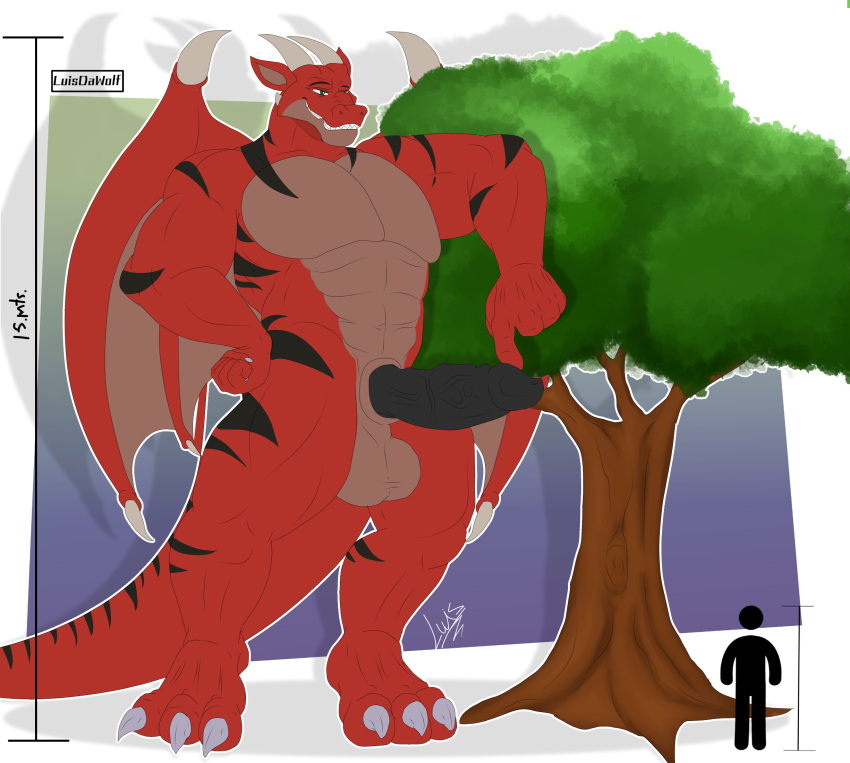 anthro chart dragon hi_res luisdawolf male size_chart solo