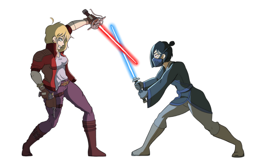 cigarette cybernetic duel energy_sword fencer fighting jedi katana lightsaber littlemisscalculated masked original rapier sith star_wars sword vayelyth vayelyth_sunshard weapon yirlanier yirlanier_sattoseash yuri