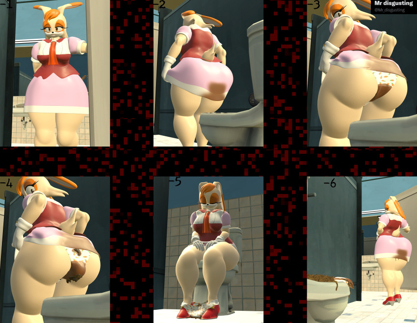 absurd_res accident big_butt bottomwear butt clothing feces female hi_res lagomorph leporid mammal mr_disgusting panties pooping rabbit scat sega shart skirt soiling soiling_bottomwear soiling_panties soiling_underwear solo sonic_the_hedgehog_(series) stain stained_clothing stained_panties stained_underwear thick_thighs toilet toilet_use underwear vanilla_the_rabbit white_clothing white_panties white_underwear wide_hips