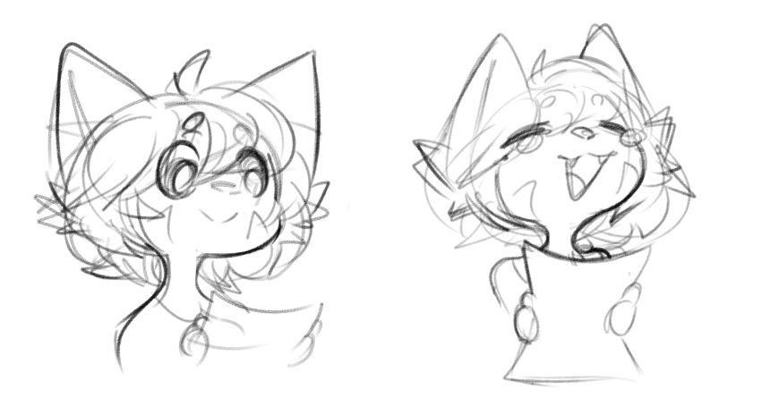 2022 ahoge ailurid anthro blush blush_stickers bust_portrait closed_smile cute_fangs ears_up eyebrow_through_hair eyebrows eyes_closed facial_markings female female_anthro front_view fur fur_markings greyscale hair happy head_markings hi_res holding_drawing holding_object holding_paper kaijinapple mammal markings monochrome mouth_closed open_:3 paper portrait prick_ears reaction_image red_panda simple_background sketch smile solo translucent translucent_hair vermillion_(kaijinapple) white_background