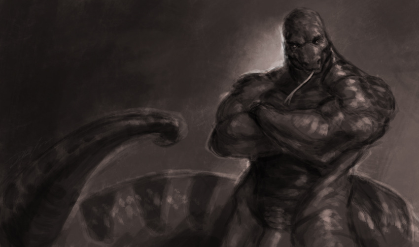 absurd_res animal_humanoid anthro hi_res humanoid invalid_tag male muscular muscular_anthro muscular_male reptile reptile_humanoid scalie scalie_humanoid sketch snake snake_humanoid