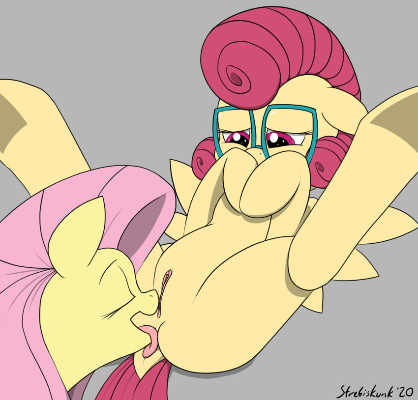 2020 anal artist_name daughter digital_drawing_(artwork) digital_media_(artwork) dock duo equid equine eyes_closed eyewear female female/female female_rimming_female feral feral_on_feral fluttershy_(mlp) friendship_is_magic genitals glasses grey_background hair hasbro hi_res hooves humanoid_genitalia humanoid_pussy incest_(lore) licking looking_down lying mammal mother mother_and_child mother_and_daughter mrs._shy_(mlp) my_little_pony nude on_back oral parent parent_and_child pegasus pink_hair pussy rimming sex simple_background spread_wings strebiskunk tongue tongue_out underhoof wings yellow_body