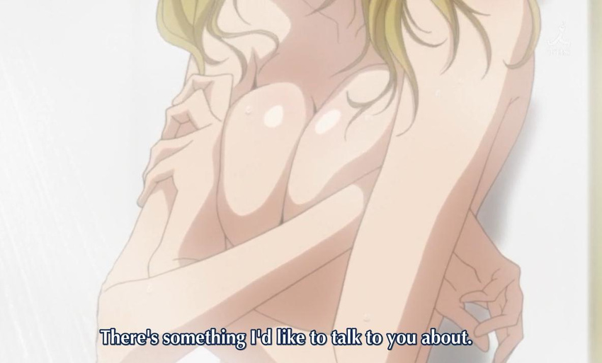 blonde_hair breast_press breasts cap code_geass cold fansub female large_breasts milly_ashford shower shower_scene subtitled