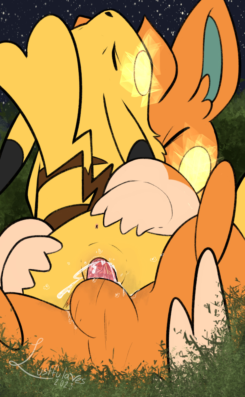 absurd_res animal_genitalia anus balls bodily_fluids cowgirl_position cum cum_in_pussy cum_inside digital_media_(artwork) duo ejaculation erection female female_penetrated feral from_front_position fur generation_1_pokemon generation_9_pokemon genital_fluids genitals hi_res lustfulaves male male/female male_penetrating male_penetrating_female mammal nintendo on_bottom on_top orgasm pawmo penetration penile penile_penetration penis penis_in_pussy pikachu pokemon pokemon_(species) pussy pussy_juice rodent sex spreading vaginal vaginal_penetration yellow_body yellow_fur