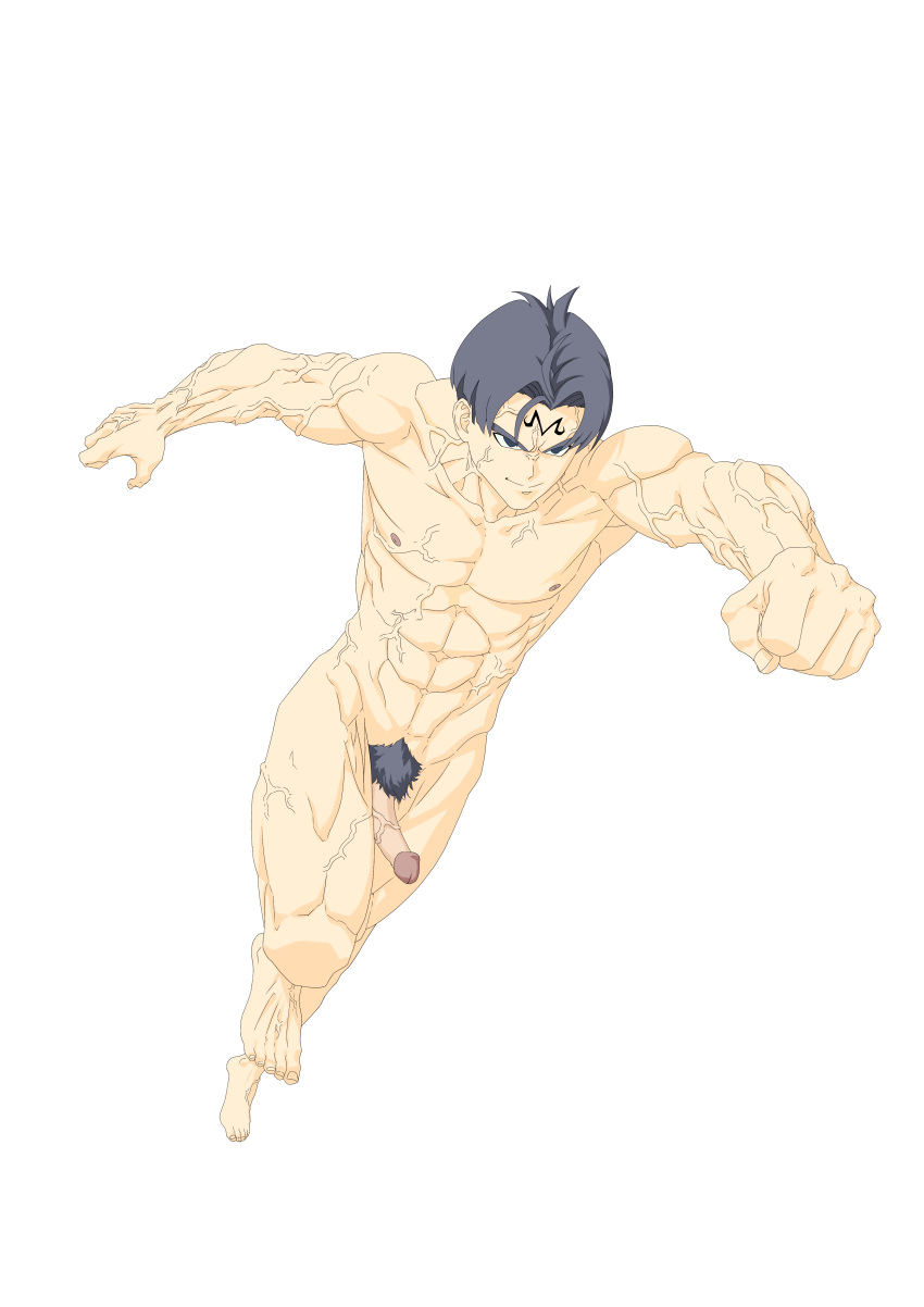 absurd_res alpha_channel anonymous_artist dragon_ball dragon_ball_gt dragon_ball_super dragon_ball_z fan_character genitals grey_hair hair hi_res human jairo_(uc) majin_mark male mammal muscular muscular_male not_furry nude penis pose pubes simple_background solo transparent_background uc vein veiny_muscles veiny_penis
