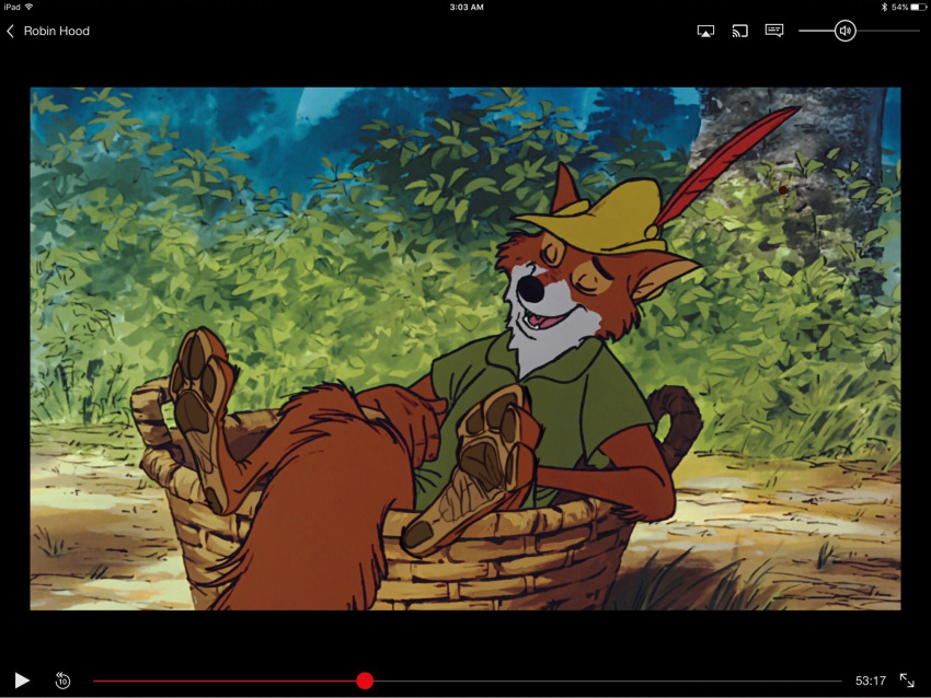 4_toes anthro basket black_nose bottomless canid canine clothed clothing container countershading disney feet foot_fetish foot_focus fox foxer421 fur hat hat_feather headgear headwear hi_res loose_feather male mammal partially_clothed pawpads red_body red_fur robin_hood robin_hood_(disney) sitting soles solo solo_focus toes tunic