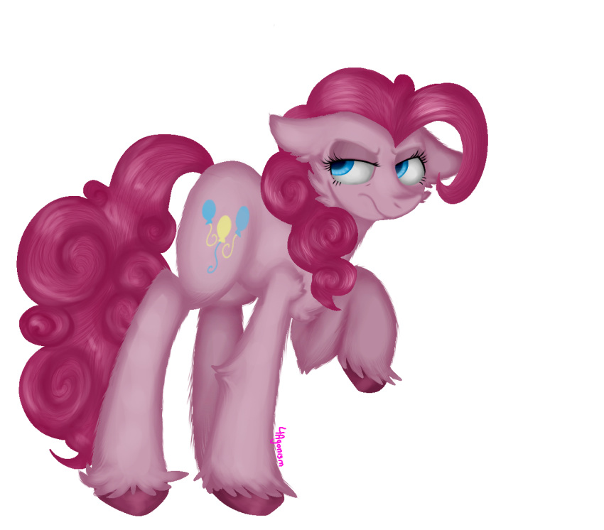 2022 4agonism arm_tuft blue_eyes cheek_tuft chest_tuft cutie_mark digital_drawing_(artwork) digital_media_(artwork) ears_back earth_pony elbow_tuft equid equine facial_tuft female feral fetlocks fluffy folded_wings friendship_is_magic frown full-length_portrait fur hair hasbro hooves horse leg_fluff looking_back looking_sideways mammal mean_pinkie_pie_(mlp) my_little_pony pink_body pink_fur pink_hair pink_hooves pink_tail pivoted_ears pony portrait quadruped raised_hoof scowl shoulder_fluff simple_background solo tail tuft white_background wings
