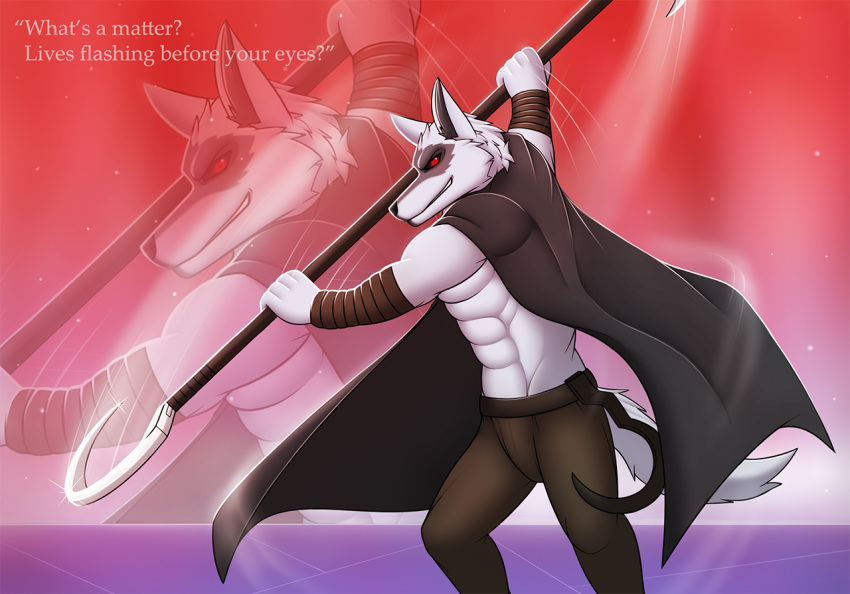anthro canid canine canis death death_(personification) death_(puss_in_boots) death_character dregna grim_reaper invalid_tag male mammal muscular puss_in_boots solo wolf