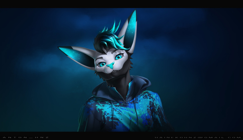 anthro auction beautiful blue canid canine casual character clothing com costume dragon fox furry gender hi_res hnz hoodie icon illustration invalid_tag krakka male mammal paint pose sexual sfw solo topwear