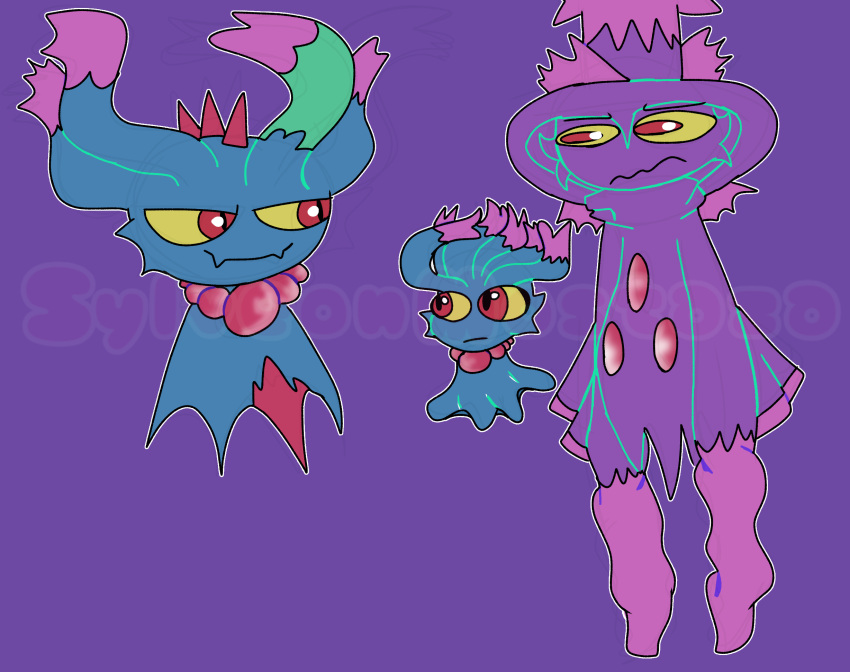 ancient_pokemon flutter_mane generation_2_pokemon generation_4_pokemon generation_9_pokemon ghost hi_res misdreavus mismagius nintendo paradox_pokemon pokemon pokemon_(species) spirit sylveonmostaza