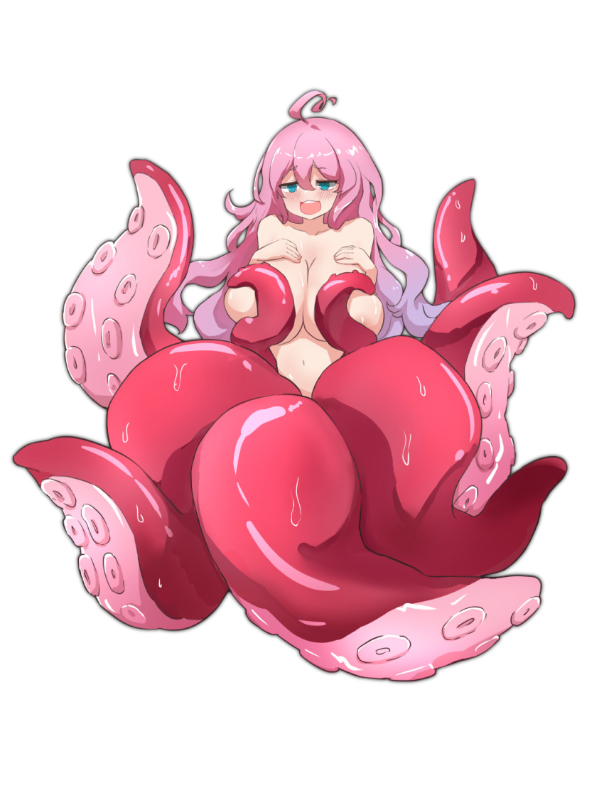 ahoge animal_humanoid breasts cephalopod cephalopod_humanoid female fingers hair hi_res humanoid interspecies_reviewers kula_(artist) marine marine_humanoid mollusk mollusk_humanoid ocpa_(interspecies_reviewers) octopus_humanoid pink_hair pink_tentacles pink_tongue solo tentacles tongue